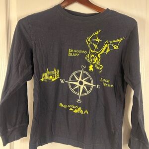 Gymboree Long Sleeve Shirt - Black with Yellow Design